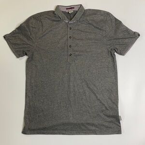 Ted Baker Gray Button Polo Size 3 Small